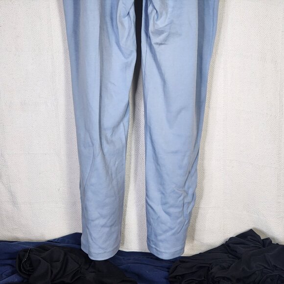 Woman Within Blue Cotton Poly Pull on Elastic Waist Pants Size 1X 22/24 Tall - Picture 8 of 16